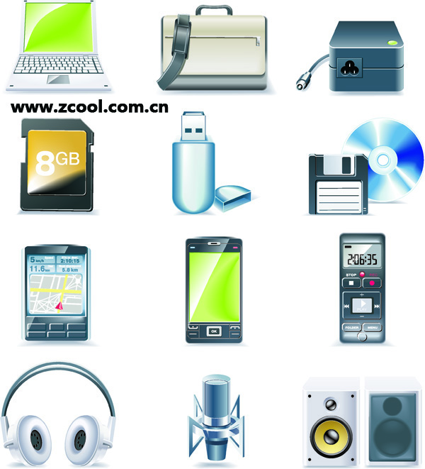 free vector Digital equipment icon vector